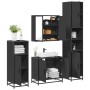 Juego de muebles de baño 4 pzas madera contrachapada negro von , Badezimmermöbel - Ref: Foro24-3301185, Preis: 365,03 €, Raba...