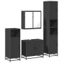 Juego de muebles de baño 4 pzas madera contrachapada negro von , Badezimmermöbel - Ref: Foro24-3301185, Preis: 365,03 €, Raba...