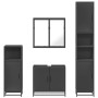 Juego de muebles de baño 4 pzas madera contrachapada negro von , Badezimmermöbel - Ref: Foro24-3301185, Preis: 365,03 €, Raba...