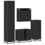 Juego de muebles de baño 4 pzas madera contrachapada negro von , Badezimmermöbel - Ref: Foro24-3301185, Preis: 365,03 €, Raba...