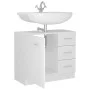 Waschbeckenschrank aus weißem Sperrholz, 63 x 30 x 54 cm von vidaXL, Badezimmermöbel - Ref: Foro24-804190, Preis: 89,60 €, Ra...