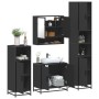 Juego de muebles de baño 4 pzas madera contrachapada negro by , Bathroom furniture - Ref: Foro24-3301215, Price: 366,97 €, Di...
