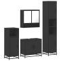 Juego de muebles de baño 4 pzas madera contrachapada negro by , Bathroom furniture - Ref: Foro24-3301215, Price: 366,97 €, Di...