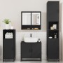 Juego de muebles de baño 4 pzas madera contrachapada negro by , Bathroom furniture - Ref: Foro24-3301215, Price: 366,97 €, Di...