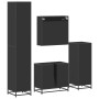 Juego de muebles de baño 4 pzas madera contrachapada negro by , Bathroom furniture - Ref: Foro24-3301215, Price: 366,97 €, Di...