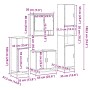 Juego de muebles de baño 4 pzas madera contrachapada negro by , Bathroom furniture - Ref: Foro24-3301215, Price: 366,97 €, Di...
