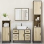 Juego de muebles de baño 4 pzas contrachapada roble sonoma von , Badezimmermöbel - Ref: Foro24-3301201, Preis: 444,28 €, Raba...