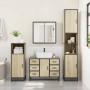 Juego de muebles de baño 4 pzas contrachapada roble sonoma von , Badezimmermöbel - Ref: Foro24-3301201, Preis: 444,28 €, Raba...