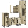 Juego de muebles de baño 4 pzas contrachapada roble sonoma de , Muebles de baño - Ref: Foro24-3301201, Precio: 455,29 €