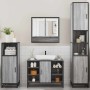 Set de muebles de baño 4 pzas madera contrachapada gris sonoma by , Bathroom furniture - Ref: Foro24-3301243, Price: 421,87 €...