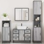 Set de muebles de baño 4 pzas madera contrachapada gris sonoma by , Bathroom furniture - Ref: Foro24-3301203, Price: 482,26 €...