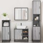 Set de muebles de baño 4 pzas madera contrachapada gris sonoma von , Badezimmermöbel - Ref: Foro24-3301208, Preis: 434,28 €, ...