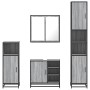 Set de muebles de baño 4 pzas madera contrachapada gris sonoma von , Badezimmermöbel - Ref: Foro24-3301208, Preis: 434,28 €, ...