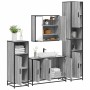 Set de muebles de baño 4 pzas madera contrachapada gris sonoma von , Badezimmermöbel - Ref: Foro24-3301193, Preis: 441,53 €, ...