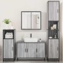 Set de muebles de baño 4 pzas madera contrachapada gris sonoma von , Badezimmermöbel - Ref: Foro24-3301193, Preis: 441,53 €, ...