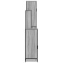 Set de muebles de baño 4 pzas madera contrachapada gris sonoma