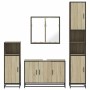 Juego de muebles de baño 4 pzas contrachapada roble sonoma von , Badezimmermöbel - Ref: Foro24-3301191, Preis: 407,84 €, Raba...