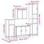 Juego de muebles de baño 4 pzas contrachapada roble sonoma von , Badezimmermöbel - Ref: Foro24-3301191, Preis: 407,84 €, Raba...