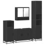 Juego de muebles de baño 4 pzas madera contrachapada negro by , Bathroom furniture - Ref: Foro24-3301220, Price: 446,37 €, Di...