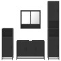 Juego de muebles de baño 4 pzas madera contrachapada negro by , Bathroom furniture - Ref: Foro24-3301220, Price: 446,37 €, Di...