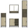 Juego de muebles de baño 4 pzas contrachapada roble sonoma von , Badezimmermöbel - Ref: Foro24-3301236, Preis: 345,27 €, Raba...