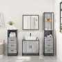 Set de muebles de baño 4 pzas madera contrachapada gris sonoma von , Badezimmermöbel - Ref: Foro24-3301248, Preis: 342,24 €, ...