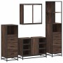 Set de muebles baño 4 pzas madera contrachapada roble marrón by , Bathroom furniture - Ref: Foro24-3301274, Price: 336,38 €, ...