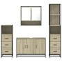 Juego de muebles de baño 4 pzas contrachapada roble sonoma von , Badezimmermöbel - Ref: Foro24-3301281, Preis: 337,59 €, Raba...