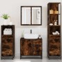 Set de muebles baño 4 pzas madera contrachapada roble ahumado von , Badezimmermöbel - Ref: Foro24-3301257, Preis: 337,11 €, R...