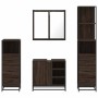Set de muebles baño 4 pzas madera contrachapada roble marrón by , Bathroom furniture - Ref: Foro24-3301269, Price: 332,60 €, ...