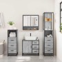 Set de muebles de baño 4 pzas madera contrachapada gris sonoma von , Badezimmermöbel - Ref: Foro24-3301288, Preis: 374,16 €, ...