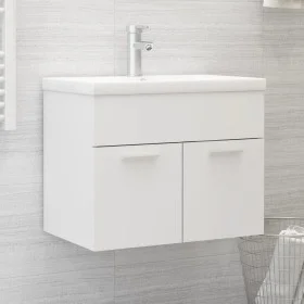 Waschbeckenschrank aus weißem Sperrholz, 60 x 38,5 x 46 cm von vidaXL, Badezimmermöbel - Ref: Foro24-804647, Preis: 39,30 €, ...