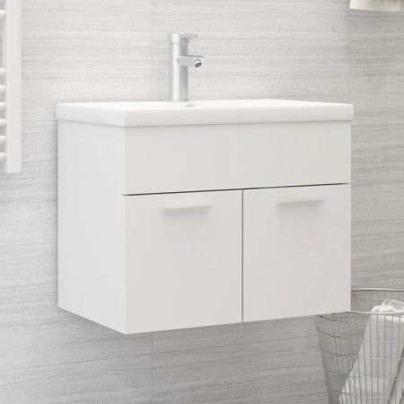 Waschbeckenschrank aus weißem Sperrholz, 60 x 38,5 x 46 cm von vidaXL, Badezimmermöbel - Ref: Foro24-804647, Preis: 38,38 €, ...