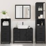 Juego de muebles de baño 4 pzas madera contrachapada negro by , Bathroom furniture - Ref: Foro24-3301260, Price: 448,33 €, Di...