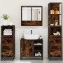Set de muebles baño 4 pzas madera contrachapada roble ahumado de , Muebles de baño - Ref: Foro24-3301297, Precio: 319,00 €, D...