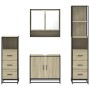 Juego de muebles de baño 4 pzas contrachapada roble sonoma von , Badezimmermöbel - Ref: Foro24-3301276, Preis: 321,21 €, Raba...