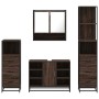 Set de muebles baño 4 pzas madera contrachapada roble marrón by , Bathroom furniture - Ref: Foro24-3301304, Price: 349,59 €, ...