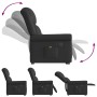 Sillón de masaje elevable eléctrico negro brillante by , Armchairs - Ref: Foro24-3303424, Price: 307,41 €, Discount: %