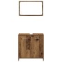 Juego de muebles de baño 3 piezas madera ingeniería envejecida by , Bathroom furniture - Ref: Foro24-3328559, Price: 117,99 €...
