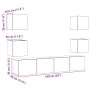 Muebles de TV de pared 6 uds madera vieja madera de ingeniería von , TV-Möbel - Ref: Foro24-3328967, Preis: 173,25 €, Rabatt: %