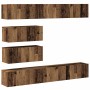 Conjunto de mueble de TV 6 piezas montado la pared madera vieja von , TV-Möbel - Ref: Foro24-3329149, Preis: 289,93 €, Rabatt: %
