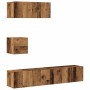 Conjunto de mueble de TV 4 piezas montado la pared madera vieja von , TV-Möbel - Ref: Foro24-3329219, Preis: 137,56 €, Rabatt: %