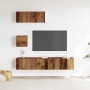 Conjunto de mueble de TV 4 piezas montado la pared madera vieja von , TV-Möbel - Ref: Foro24-3329219, Preis: 137,56 €, Rabatt: %