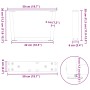 Patas para mesa de comedor forma V 2 uds blanco 50x(30-31,3) cm by , Table legs - Ref: Foro24-4012609, Price: 57,23 €, Discou...