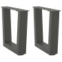 Patas para mesa comedor forma V 2 uds antracita 30x(30-31,3) cm von , Tischbeine - Ref: Foro24-4012602, Preis: 44,72 €, Rabat...