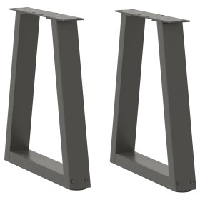 Patas para mesa de comedor en forma de V 2 uds antracita acero by , Table legs - Ref: Foro24-4012546, Price: 61,33 €, Discoun...