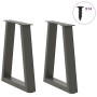 Patas para mesa de comedor en forma de V 2 uds antracita acero de , Patas para mesas - Ref: Foro24-4012546, Precio: 54,51 €, ...