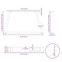 Patas para mesa de comedor forma V 2 uds blanco 60x(30-31,3) cm von , Tischbeine - Ref: Foro24-4012533, Preis: 60,81 €, Rabat...