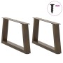 Patas para mesa de comedor en forma de V 2 uds acero natural by , Table legs - Ref: Foro24-4012531, Price: 57,83 €, Discount: %