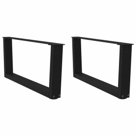 Patas para mesa de comedor forma V 2 uds negro 70x(30-31,3) cm von , Tischbeine - Ref: Foro24-4012616, Preis: 70,29 €, Rabatt: %